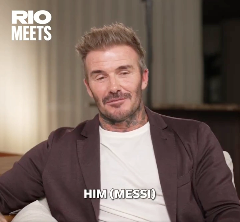 Beckham revela un aspecto desconocido de Messi que lo deja asombrado David Beckham en Rio Ferdinand