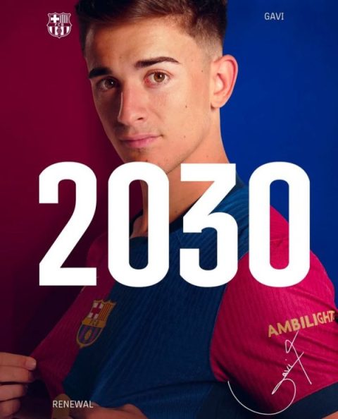 Barcelona: Gavi renueva hasta 2030 Barcelona Gavi