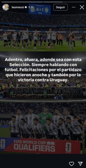 Argentina arrasa a Brasil y Messi lanza un mensaje contundente Argentina