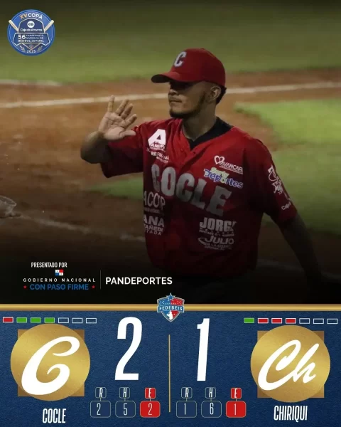 Coclé se acerca al título del Béisbol Juvenil Chiriquí