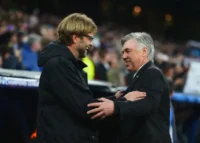 Jürgen Klopp y Carlo Ancelotti (Photo by Dennis Grombkowski/Bongarts/Getty Images)