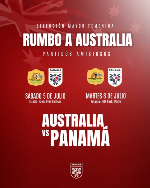 Oficial: Panamá jugará dos amistosos ante Australia Panamá