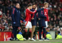 Ruben Amorim y Alejandro Garnacho (Photo by Nathan Stirk/Getty Images)