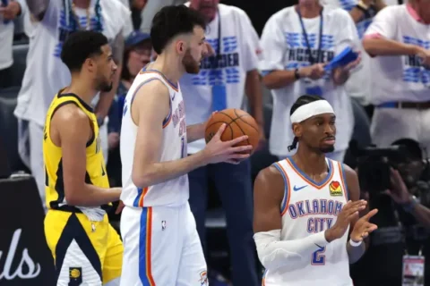 Oklahoma City Thunder vs Indiana Pacers (Photo by Matthew Stockman/Getty Images)