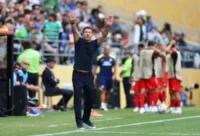 Diego Simeone, DT del Atlético de Madrid (Photo by Buda Mendes/Getty Images)