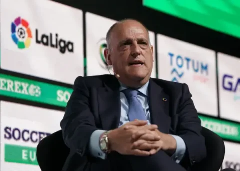 Javier Tebas (Photo by Gualter Fatia/Getty Images)