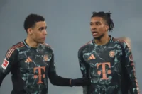 Jamal Musiala y Michael Olise (Photo by Alex Grimm/Getty Images)