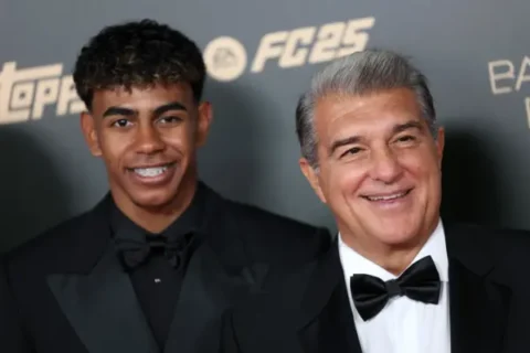 Joan Laporta rompe el silencio sobre Nico Williams (Photo by Pascal Le Segretain/Getty Images)