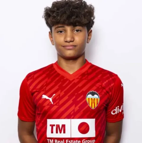 Isaías Abuabara, portero de 14 años que juega en el Cadete B del Celta de Vigo