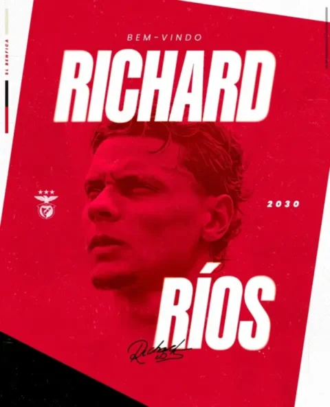 Richard Ríos, nuevo jugador del Benfica: “Jugar en Europa era mi sueño” Mourinho