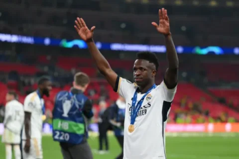 Vini Jr (Photo by David Ramos/Getty Images)