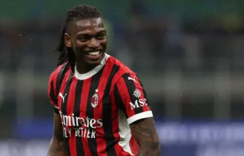 Rafael Leão (Photo by Marco Luzzani/Getty Images)