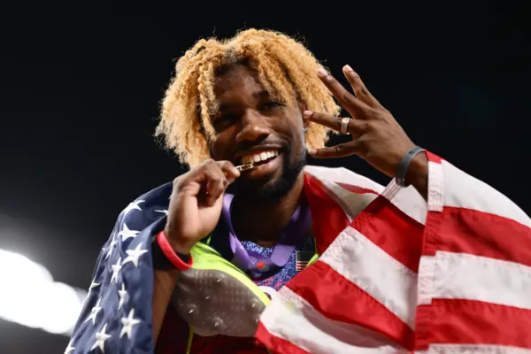 Noah Lyles iguala a Usain Bolt (Photo by Hannah Peters/Getty Images)