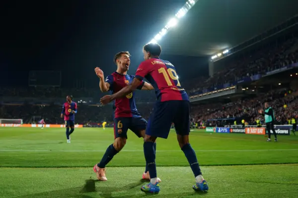 El emotivo mensaje de Lamine Yamal a Gavi (Photo by Pedro Salado/Getty Images)