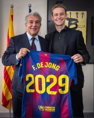 BARCELONA RENUEVA A DE JONG HASTA 2029 Frenkie De Jong