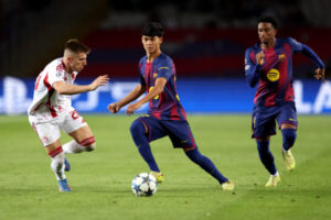 Dro Fernández, 17 años y ya tiene una asistencia en UEFA Champions League dro