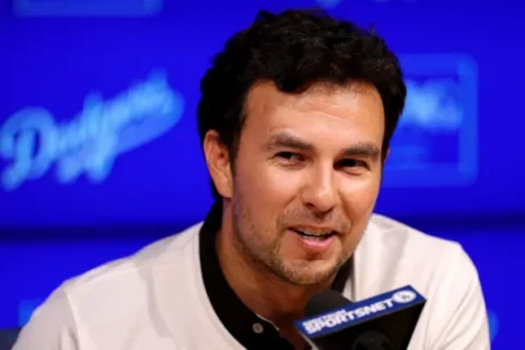 Checo Pérez Photo by Luke Hales/Getty Images